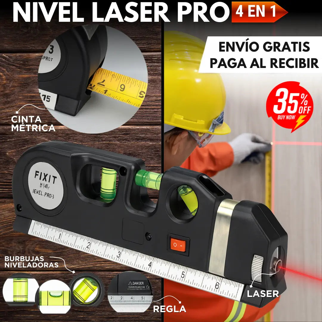 Nivel Laser Pro 4 en 1™